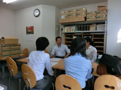 2012年10月6日(土)　大学生インターンの退所式