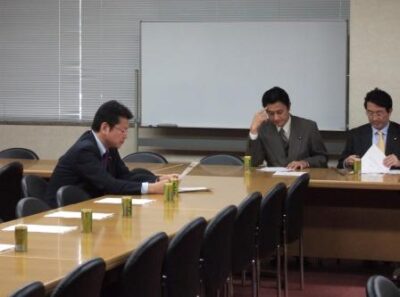 2006年12月13日（水）　民主党『選挙開票作業不正疑惑に関する会議』に出席