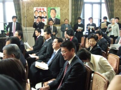 2007年2月20日（火）　民主党代議士会へ出席