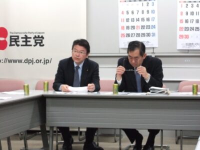 2007年3月27日（火）　民主党政策調査会役員会に出席