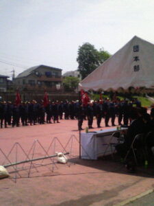 2007年5月27日（日）　野方消防団操法訓練を見学