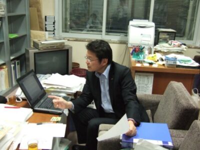 2007年6月21日（木）　取材を受けています