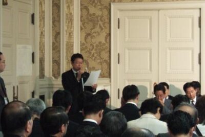 2007年10月1日（月）　代議士会にて「次の内閣」の報告