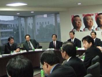 2007年10月10日（水）　民主党「次の内閣」に出席