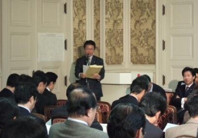 2007年10月18日（木）　代議士会にて「次の内閣」の活動報告