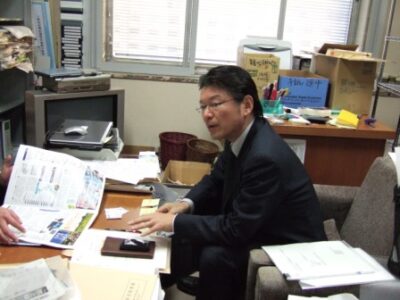2007年12月10日（月）　大学生の取材を受けました