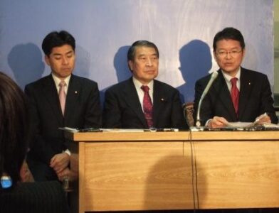 2007年12月21日（金）　厚生労働委員会について緊急記者会見をしました