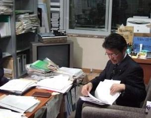 2008年2月12日（火）　マスコミの取材を受けました