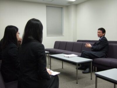 2008年2月22日（金）　インターン学生との交流会を開催しました