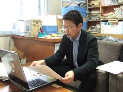 2008年7月31日（木）　講演会の準備をしています