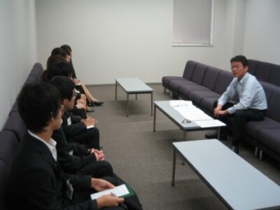 2008年8月8日（金）　大学生インターン入所式