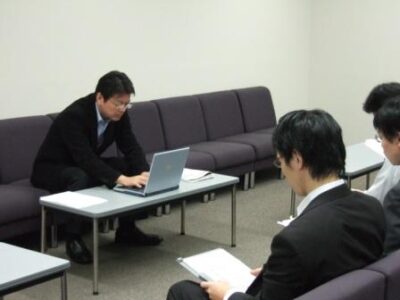 2008年9月30日（火）　レクを受けています