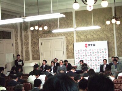 2009年6月18日(木)　代議士会で『次の内閣』の報告
