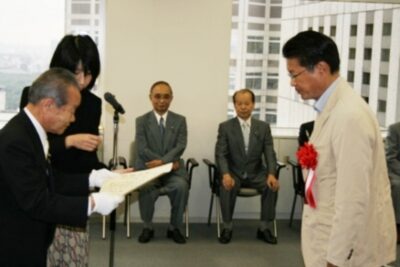 2009年9月2日（水）　当選証書授与式に出席しました