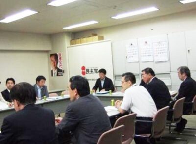 2009年9月7日（月）　 新型インフルエンザ対策についてヒアリング