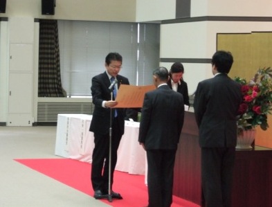 2009年11月24日（火）　援護事業功労者表彰式にて挨拶