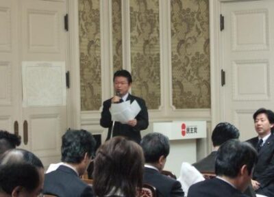 2008年1月29日（火）　代議士会にて
