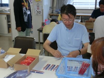 2013年8月28日（水）　障害者施設でボランティア