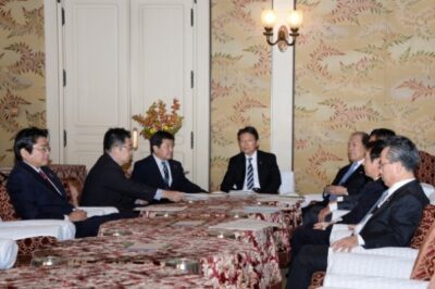 2014年11月6日(木) 　野党政策責任者会議で各党の政調会長らと協議