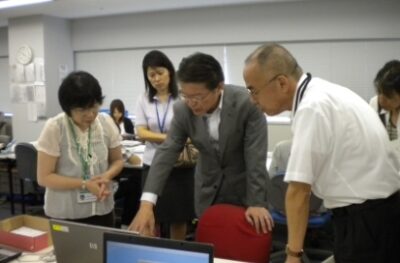 年金記録の回復作業現場を視察