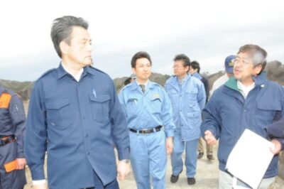 岩手県内の各被災地を視察