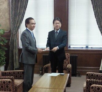 放射性物質を含む下水汚泥対策について要請を受けました