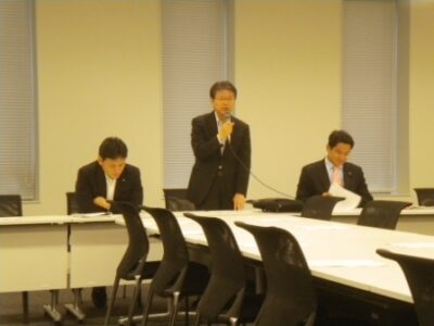 民主党のエネルギー対策特別会計検証小委員会で挨拶