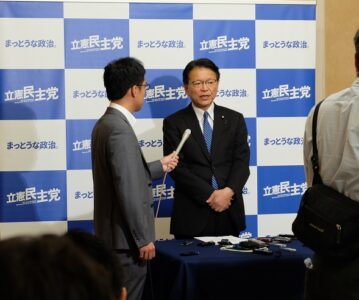 沖縄県知事選などについて取材を受けました