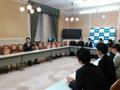 「若者政策推進議員連盟」より提言を受けました
