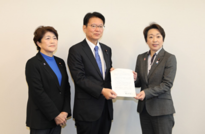 政治分野における女性の活躍促進について、橋本聖子大臣から要請受ける
