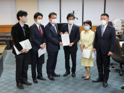 医療・介護・障がい福祉等の現場への緊急支援（慰労金の支給）を田村厚労大臣に申し入れ