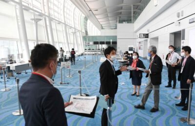 オリンピック・パラリンピック大会の開催が迫るなか羽田空港の検疫・感染防止態勢を視察