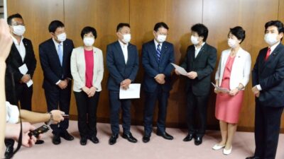 新型コロナ患者に対する在宅医療をはじめとする医療提供体制の大幅強化等を厚生労働大臣に申し入れ
