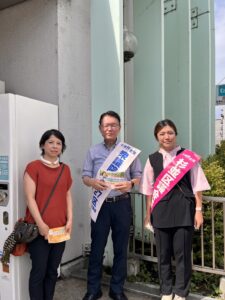 7/10(水)中野富士見町駅にて朝の街頭演説を行いました