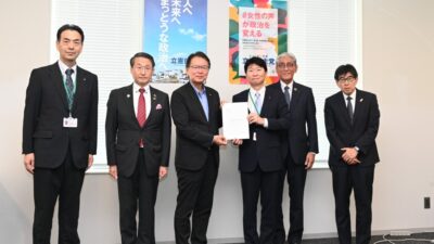 長妻政調会長、全国知事会「参議院選挙における合区の解消」の要請を受け、意見交換