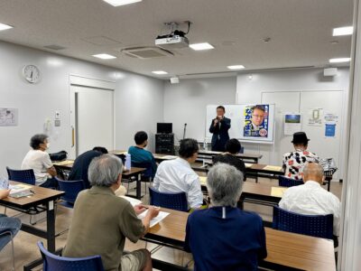 8月22日(金)昭和区民活動センターにて『ながつま昭と語る会』を開催しました