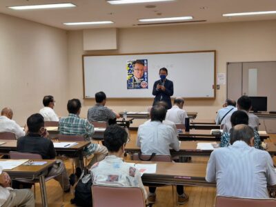 9月12日(金)上鷺宮区民活動センター分室（上鷺宮二丁目集会室）にて『ながつま昭と語る会』を開催いたしました