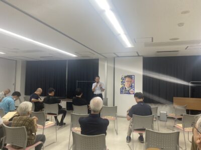 9月26日(金) 新井区民活動センターにて『ながつま昭と語る会』を開催いたしました