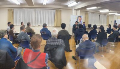 10月31日(金)中野区の白鷺一丁目集会室にて『ながつま昭と語る会』を開催いたしました