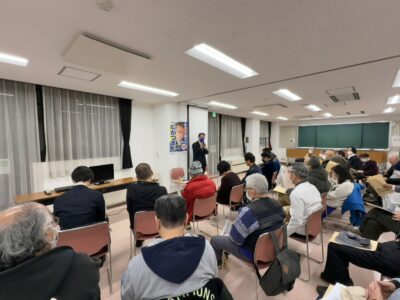 12月26日(金)、中野区の桃園区民活動センターにて『ながつま昭と語る会』を開催いたしました