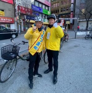 選挙戦５日目の朝です　今日も頑張ってまいります。