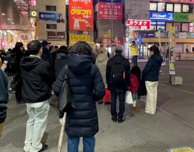 中野駅で最後の街頭演説　皆様の不安を安心に変える