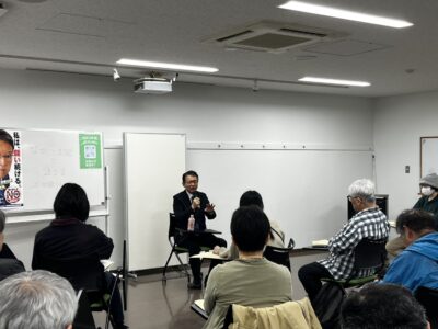 4/10(金)、東中野区民活動センターにて、『ながつま昭と語る会』を開催いたしました。