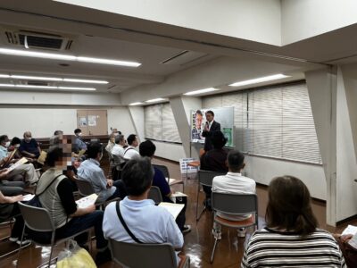 杉並区の方南会館にて『ながつま昭と語る会』を開催いたしました。
