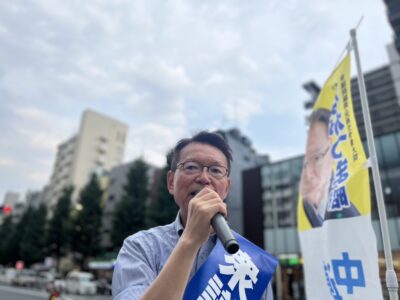 7月31日(金)夕方の街頭演説会＆『ながつま昭と語る会』を開催いたしました。