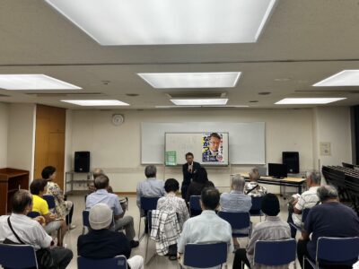 9/4杉並区の永福和泉地域区民センターにて、『ながつま昭と語る会』を開催いたしました。