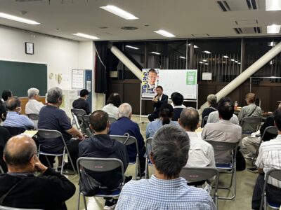 9/11(金)沼袋区民活動センターにて国政報告会を開催いたしました。
